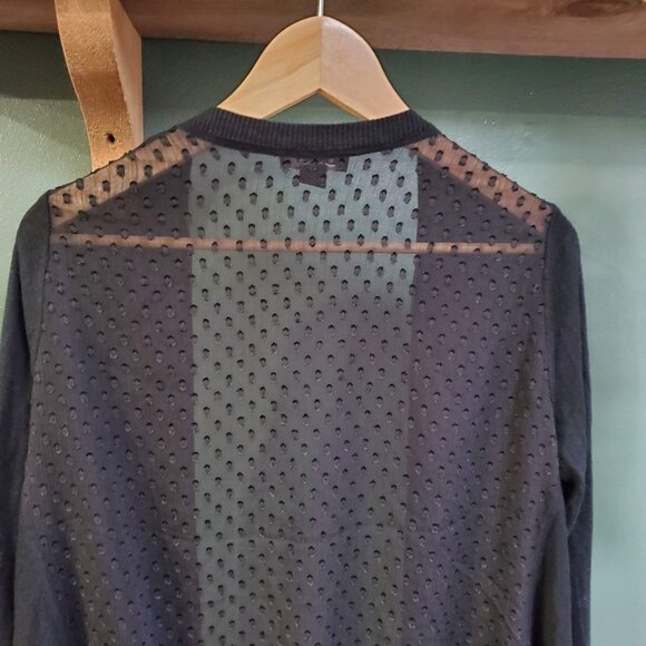 DKNY | Long Sleeve Silk & Cashmere Open Cardigan - Picture 3 of 4